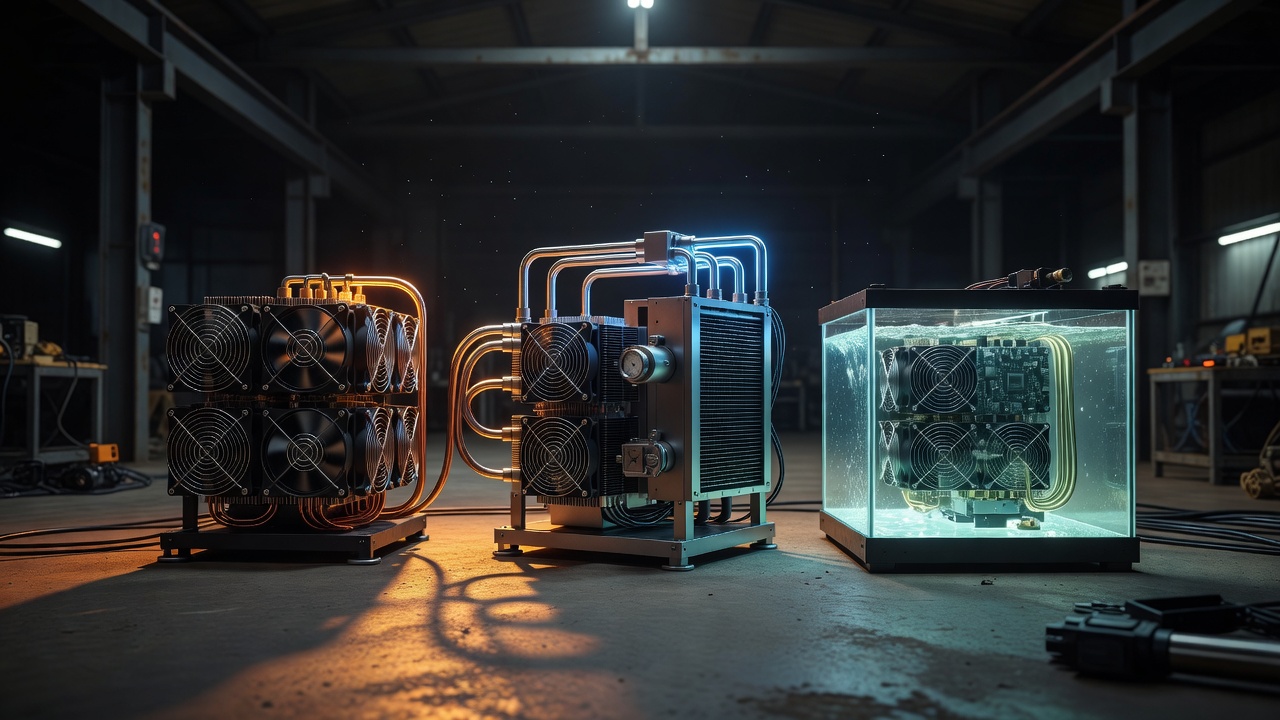 Air, Hydro, Immersion — какое охлаждение ASIC выбрать в 2026: разница в цене, шуме и окупаемости